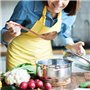 Dciustfhe Lot de 8 ustensiles de cuisine – Spatule, cuillère de cuisine, louche à soupe, écumoir – Classique