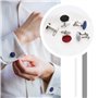 OTOTEC 5 paires Bouton de Manchette Homme Ronds Boutons de Manchette Chemise Classique pour Vêtements Décoration Accessoires Occ