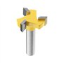 Fraise à Queue de 8 mm Fraise Affleurante Diamètre de Coupe de 24mm Mèche pour Bois Massif MDF Matériaux Laminés Panneau de Part