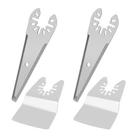 4pcs Lames de Grattoir Oscillantes Multi-outils et Spatule Incurvée Compatible avec Bosch Compatible avec Chicago Grattoir à Tro