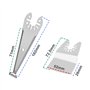4pcs Lames de Grattoir Oscillantes Multi-outils et Spatule Incurvée Compatible avec Bosch Compatible avec Chicago Grattoir à Tro