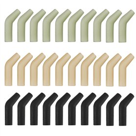 OTOTEC 30pcs Hameçons de Pêche à La Carpe Longueur 11Mm pour Hameçons de Taille 2/4/6/8 pour Eau Salée Et Eau Douce Manchons Ali