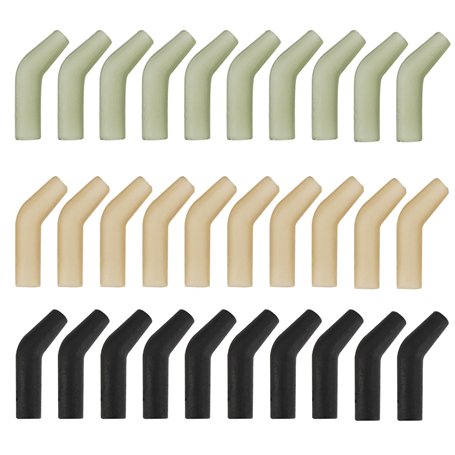 OTOTEC 30pcs Hameçons de Pêche à La Carpe Longueur 11Mm pour Hameçons de Taille 2/4/6/8 pour Eau Salée Et Eau Douce Manchons Ali