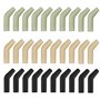 OTOTEC 30pcs Hameçons de Pêche à La Carpe Longueur 11Mm pour Hameçons de Taille 2/4/6/8 pour Eau Salée Et Eau Douce Manchons Ali