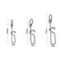 OTOTEC 45pcs Clips de Leurre à Changement Rapide Twist Lock 18,5 Mm 19,5 Mm 23 Mm Mousqueton de Pêche 10 Kg 15 Kg 20 Kg Liens de