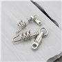 OTOTEC Lot de 5 émerillons de Pêche en Tire-Bouchon 5 Mm 6 Mm 8 Mm 9 Mm 10,5 Mm
