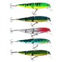 EMSea 5pcs Leurres de Pêche Multi-articulés Appâts Artificiels en Plastique Réalistes Appâts de Simulation Leurres de Pêche pour