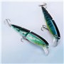 EMSea 5pcs Leurres de Pêche Multi-articulés Appâts Artificiels en Plastique Réalistes Appâts de Simulation Leurres de Pêche pour