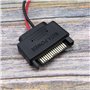 EMSea 2pcs Câble Adaptateur d'Alimentation SATA 15 Broches Mâle vers 6 Broches Femelle pour Disque CD DVD Lecteur Slimline et Di