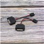 EMSea 2pcs Câble Adaptateur d'Alimentation SATA 15 Broches Mâle vers 6 Broches Femelle pour Disque CD DVD Lecteur Slimline et Di