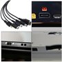 EMSea Câble de Chargeur USB 5 en 1 Remplacement Compatible avec Gameboy Advance SP(GBA SP)/ DS Lite/NDS/Wii U/New 3DS XL/New 3DS