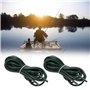 EMSea 58pcs Kit de Matériel de Pêche à la Carpe Poids Clips de Sécurité en Plomb Lien Rapide Émerillons Plate-Forme Tube Cheveux