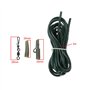 EMSea 58pcs Kit de Matériel de Pêche à la Carpe Poids Clips de Sécurité en Plomb Lien Rapide Émerillons Plate-Forme Tube Cheveux
