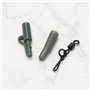 EMSea 58pcs Kit de Matériel de Pêche à la Carpe Poids Clips de Sécurité en Plomb Lien Rapide Émerillons Plate-Forme Tube Cheveux