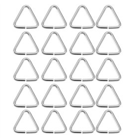 EMSea 20pcs Bouchon d'évier Boucle Triangulaire Bouchon de Vidange Chaîne Triangles Crochet pour Baignoire Évier de Cuisine Sall