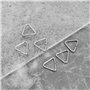 EMSea 20pcs Bouchon d'évier Boucle Triangulaire Bouchon de Vidange Chaîne Triangles Crochet pour Baignoire Évier de Cuisine Sall