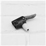 EMSea 2pcs Double Tête Pompe Buse FV AV en Plastique Noir Vélo Pompe à Air Valve Tuyau Adaptateur Connecteur Remplacement Piste 
