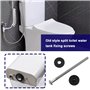 EMSea 6pcs Kit de Réparation Boulons et Rondelles de Réservoir de Toilette M6x100mm Kit de Fixation Boulons de Réservoir à Coupl