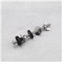 EMSea 6pcs Kit de Réparation Boulons et Rondelles de Réservoir de Toilette M6x100mm Kit de Fixation Boulons de Réservoir à Coupl