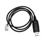 EMSea Câble de Programmation USB 80 Cm 8 Broches Tête en Cristal vers Prise USB Câble de Programmation Compatible avec Anytone L
