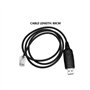 EMSea Câble de Programmation USB 80 Cm 8 Broches Tête en Cristal vers Prise USB Câble de Programmation Compatible avec Anytone L