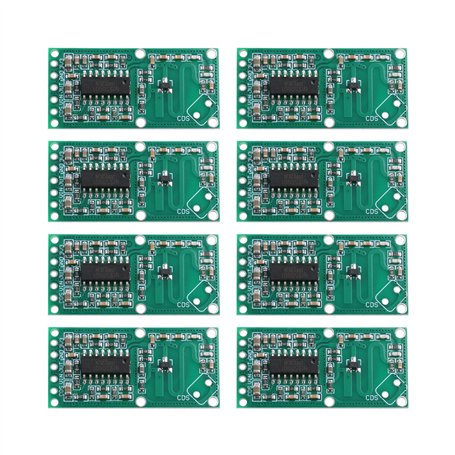 EMSea Lot de 8 Modules de Commutation de Capteur à Micro ondes Détecteur de Mouvement Carte de Détection Distance de Détection 3