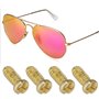 EMSea Lot de 100 vis de rechange pour lunettes de soleil de 3 mm, kit de réparation compatible avec Ray-Ban Aviator RB3025 3025,