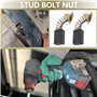 EMSea Lot de 4pcs Balais Charbon Compatible avec Bosch TDM1250 Moteur Électrique 16,6 X 11 X 7 Mm pour Divers Outils Électriques