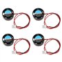 EMSea Lot de 4 mini ventilateurs de refroidissement ronds 2510 sans balais 9 V-14