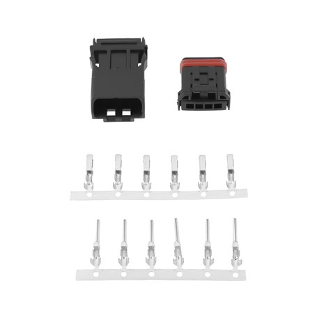 EMSea Lot de 5 Connecteurs Mâles Et Femelles à 4 Broches pour Moto Et Voiture Kit de Connecteurs Mâles Et Femelles à 4 Fils Câbl