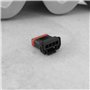 EMSea Lot de 5 Connecteurs Mâles Et Femelles à 4 Broches pour Moto Et Voiture Kit de Connecteurs Mâles Et Femelles à 4 Fils Câbl