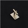 YINETTECH 3pcs Pinces à Cravate et Boutons de Manchette pour Homme Chemises d'affaires Cadeau pour Fête de Mariage Réunion d'aff