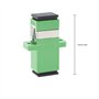 YINETTECH Lot de 10 adaptateurs SC monomode fibre optique SC femelle vers SC femelle APC Coupleur réseau Internet Connecteur Ext