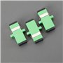 YINETTECH Lot de 10 adaptateurs SC monomode fibre optique SC femelle vers SC femelle APC Coupleur réseau Internet Connecteur Ext