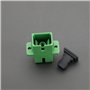 YINETTECH Lot de 10 adaptateurs SC monomode fibre optique SC femelle vers SC femelle APC Coupleur réseau Internet Connecteur Ext