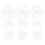 YINETTECH 300pcs Bandes d'appâts à Granulés Bandes Élastiques pour Pêche à la Carpe Plates-Formes Cheveux Crochets Grossière Ter
