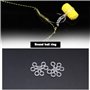 YINETTECH 300pcs Bandes d'appâts à Granulés Bandes Élastiques pour Pêche à la Carpe Plates-Formes Cheveux Crochets Grossière Ter