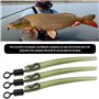 YINETTECH 40pcs Manchons Anti-enchevêtrement Émerillons à Changement Rapide Accessoires Matériel de Terminal de Pêche à la Carpe