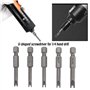 YINETTECH Lot de 5 embouts de tournevis magnétiques en forme de U U4 U5 U6 U7 U8 en forme de U pour tournevis électriques, tourn