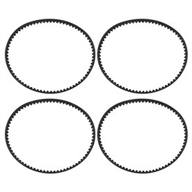 YINETTECH HTD 225-3M-6 Lot de 4 courroies de distribution sans fin en caoutchouc 75T 225 mm Longueur x largeur 6 mm Courroies d'