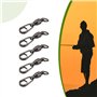 YINETTECH 30x émerillons à Roulement à Billes de Pêche avec Anneaux Fendus Ovales pour Leurres à Anneau Fendu d'eau Douce Et d'e