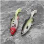 YINETTECH Lot de 3pcs Leurres Souples en Caoutchouc pour Pêche en Mer Leurre Souple de Simulation 15cm 36g pour Pêche en Eau Dou