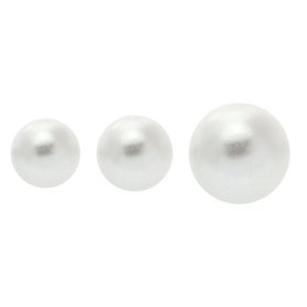 VGOL 100PCS Boutons Perle Blanc Demi Rond Perle Boutons Décoratifs pour DIY Couture Chandail Chemise Boutons de Manchette Jupes