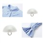 VGOL 100PCS Boutons Perle Blanc Demi Rond Perle Boutons Décoratifs pour DIY Couture Chandail Chemise Boutons de Manchette Jupes 
