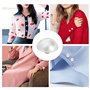 VGOL 100PCS Boutons Perle Blanc Demi Rond Perle Boutons Décoratifs pour DIY Couture Chandail Chemise Boutons de Manchette Jupes 