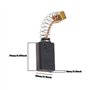 VGOL 2 paires de Balais de Charbon Rechange Compatible avec AEG SB2E 751/SB2E 901/SB2E 651/SB2E 701/SB2E 20 Balai de Charbon pou