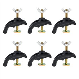VGOL 6pcs Pinces à Plaque de Presse Arquées CNC Machine de Gravure T Piste Pinces de Maintien Montage Fixation Platine Routeur A