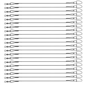 VGOL 30pcs Leaders de Fil de Pêche 45kg/100lb 50cm/19 Pouces en Acier Inoxydable Anti-Morsure Pêche Leurre Fil Leader Plates-For