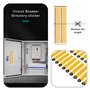 VGOL 12pcs Autocollants pour Panneau Électrique et 4pcs Autocollants Ronds avec Chiffres Ronds pour Disjoncteur Étiquettes de Pa