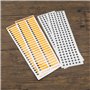 VGOL 12pcs Autocollants pour Panneau Électrique et 4pcs Autocollants Ronds avec Chiffres Ronds pour Disjoncteur Étiquettes de Pa